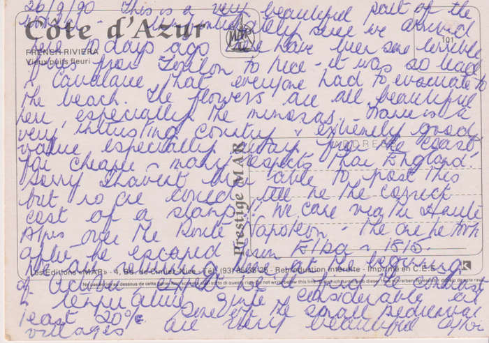 Post Card / Maxi Card used