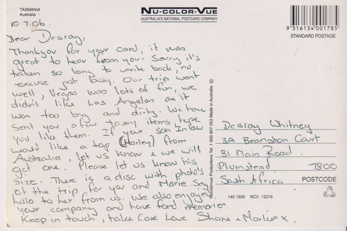Post Card / Maxi Card used