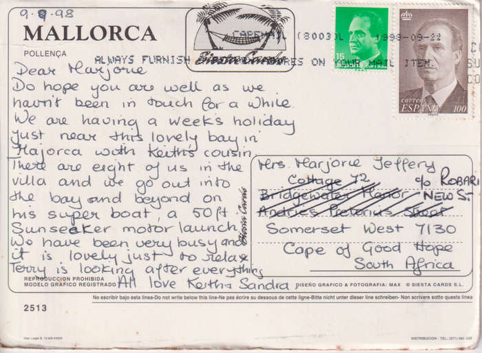 Post Card / Maxi Card used