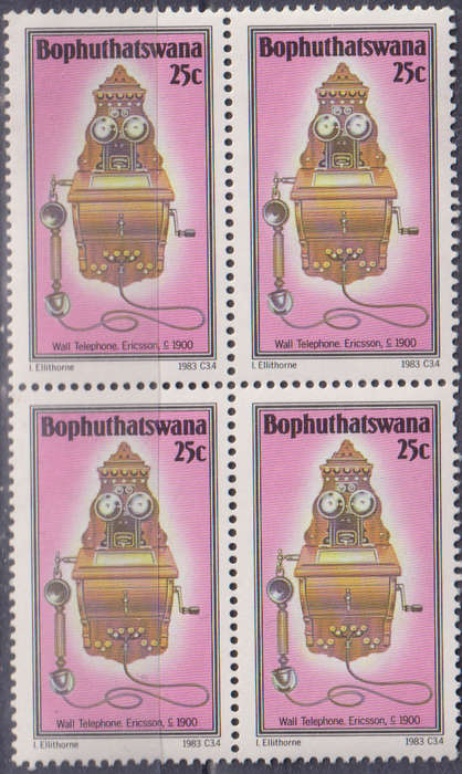 Stamp Bophuthatswana 1983 History of the Telephone
