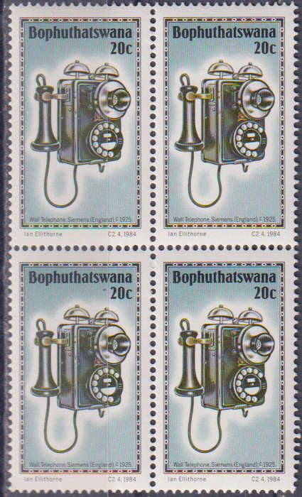Stamp Bophuthatswana 1984 History of the Telephone