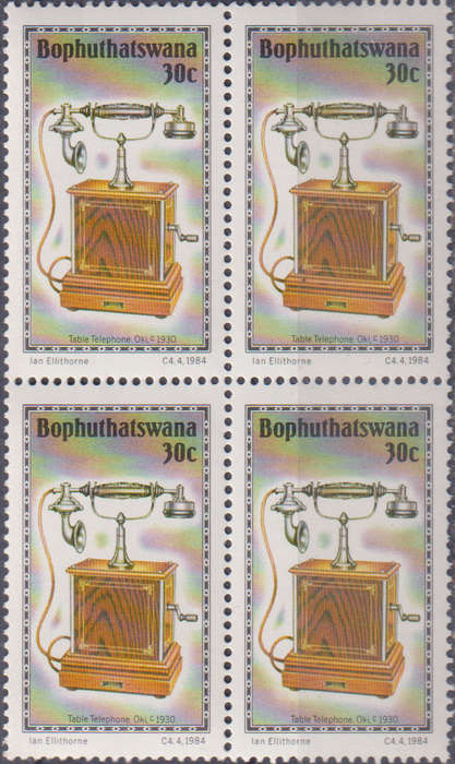 Stamp Bophuthatswana 1984 History of the Telephone