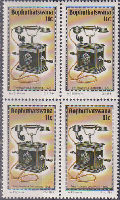 Stamp Bophuthatswana 1984 History of the Telephone