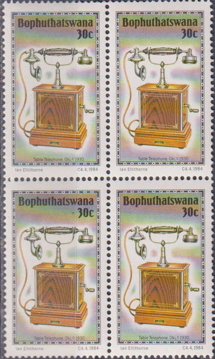 Stamp Bophuthatswana 1984 History of the Telephone