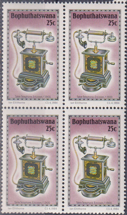 Stamp Bophuthatswana 1984 History of the Telephone