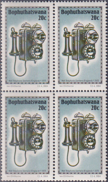 Stamp Bophuthatswana 1984 History of the Telephone