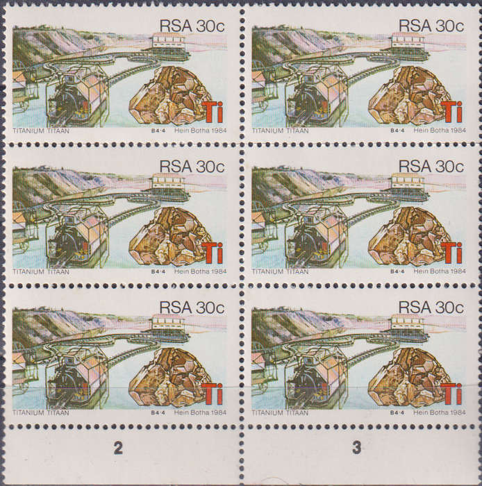 Stamp RSA 1984 Strategic Minerals