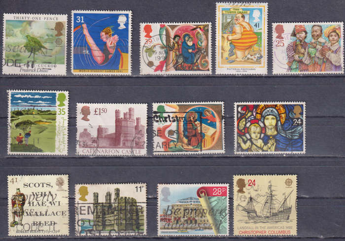 Stamps GB mixed card