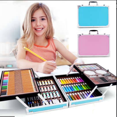145 PIECE ALLUMINIUM ART SUITCASE