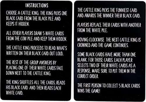 Cows Grilling Hamburgers Card Game
