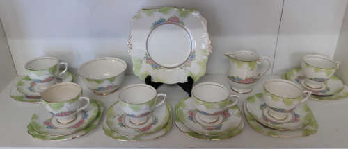 Hand painted Royal Standard Tea set