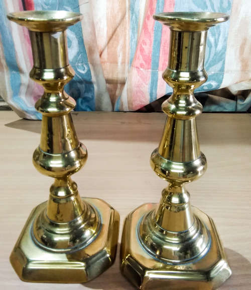 Brass candlesticks