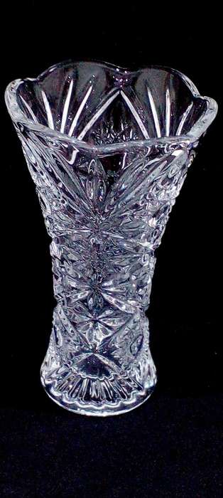 Vintage large crystal vase
