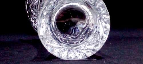 Vintage large crystal vase