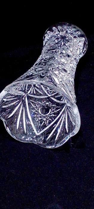 Vintage large crystal vase