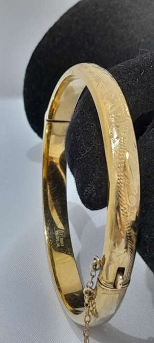 Vintage 9ct gold Metal Core bangle