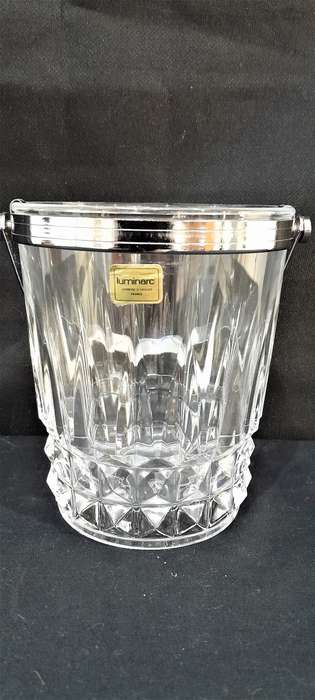 Vintage Luminarc crystal ice bucket