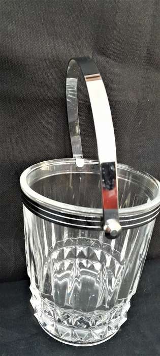 Vintage Luminarc crystal ice bucket