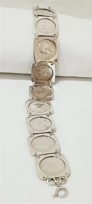 Vintage sterling silver Tickey bracelet