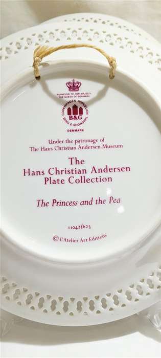 Vintage Bing & Grondal Hans Christian Andersen display wall plates