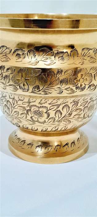 Vintage Indian brass planter