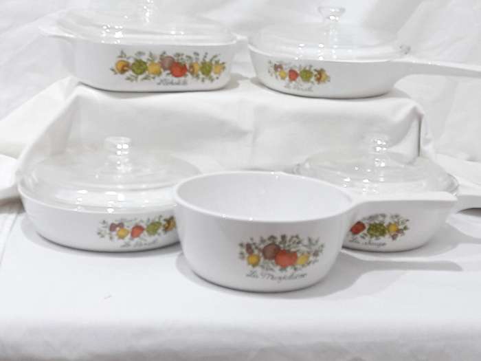 1970s Corning ware Spice of Life set