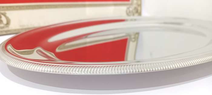 Vintage Letang & Remy stainless steel platter