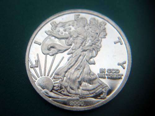 Lot of .999 Silver American Liberty 1 Gram Coins - 5x Coins - One bid takes all.