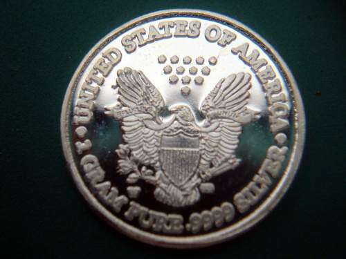 Lot of .999 Silver American Liberty 1 Gram Coins - 5x Coins - One bid takes all.