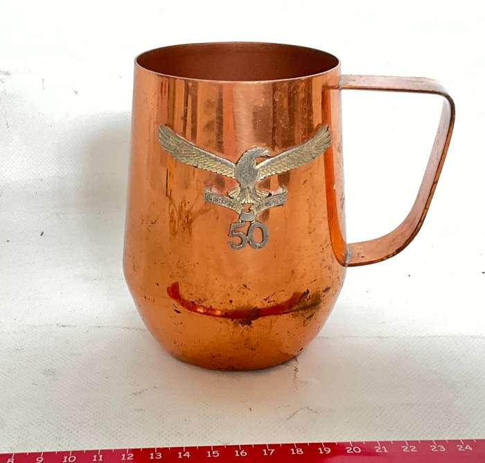 Commemorative Copper Tankard for SAAF 50th Anniversary