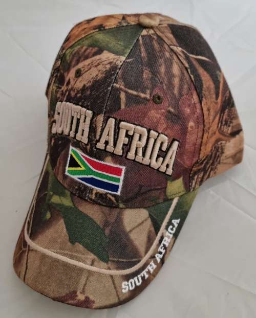 South Africa Flag Camo Baseball cap