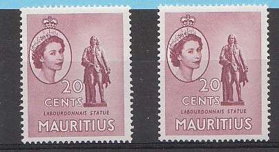 Colonial Britian  Mauritius  1950  ** um