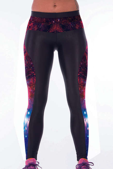 Galaxy design Gym tights S-M