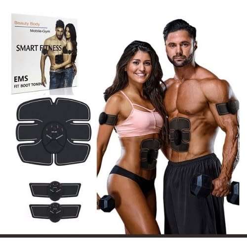 EMS Abdominal Muscle Stimulator trainer Smart Fitness Electronic Muscle Exerciser Machine Body Slimm