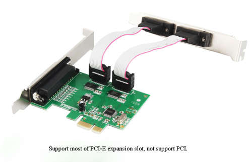 2 Serial 1 Parallel PCI-e Controller Card 3 Port PCI Express Card