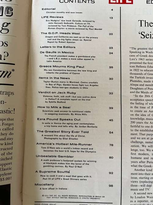 Life Magazine March 27 1964