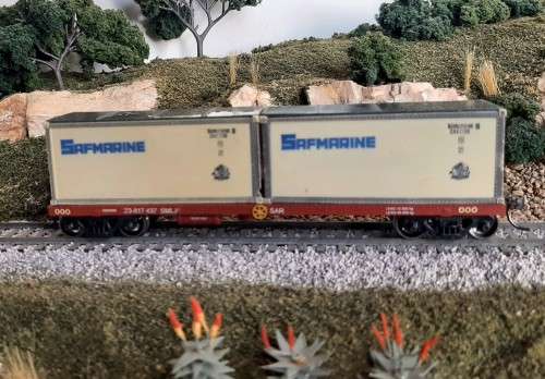 SARM SAR Container wagon with Kadees boxed