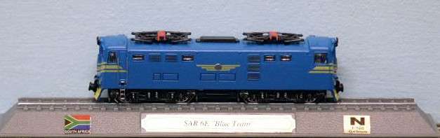 N Gauge SAR 6E Blue Del Prado model