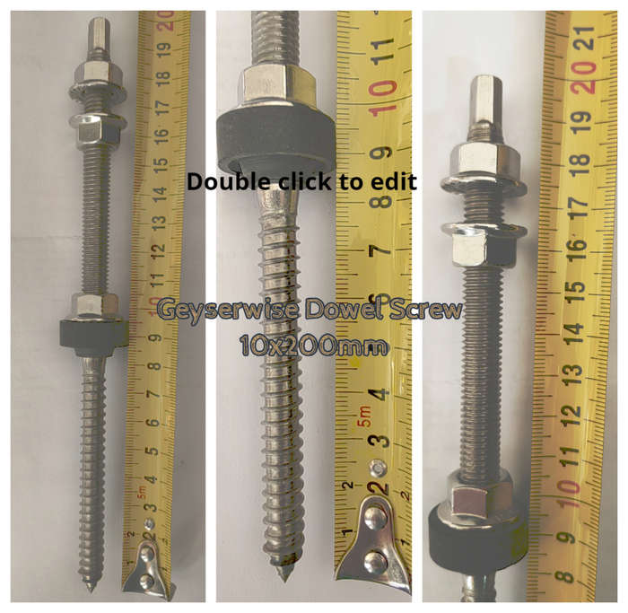 Hanger Bolts solar Dowel Screw 10x200mm