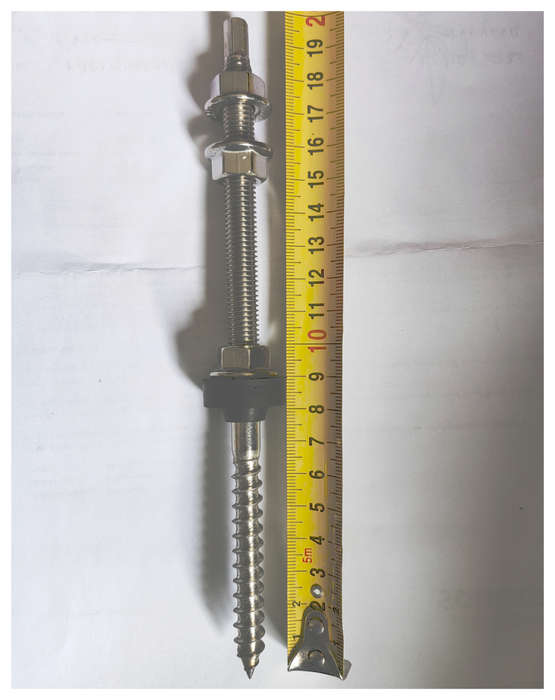 Hanger Bolts solar Dowel Screw 10 x 200mm