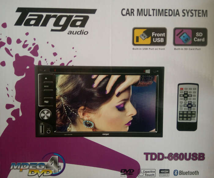 Targa 6.2 inch Double Din DVD/CD with Bluetooth (NO Navigation)