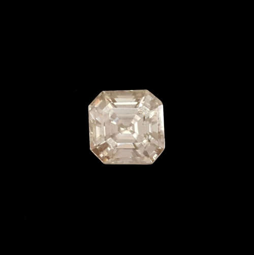 1.853ct Light Yellow Asscher Moissanite