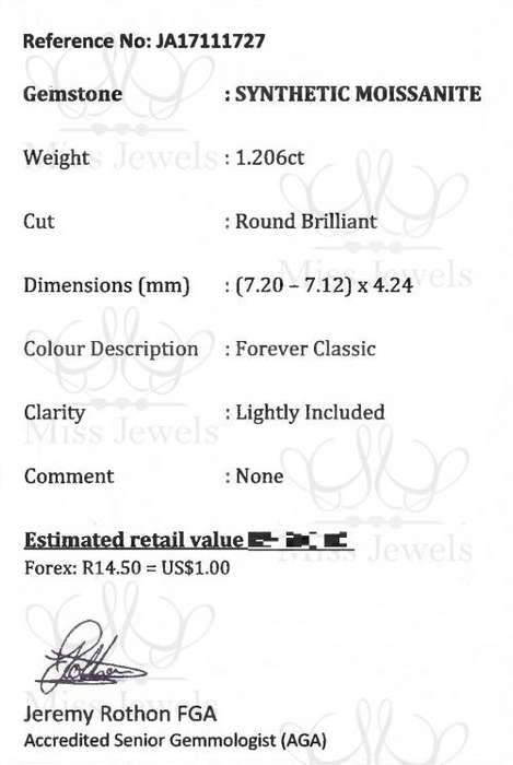 1.206ct Forever Classic Moissanite