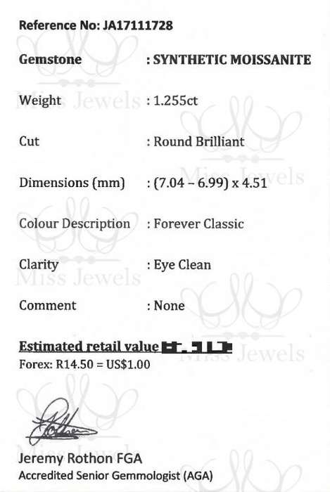 1.255ct Forever Classic Moissanite