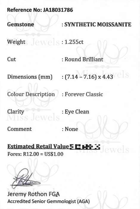 1.255ct Forever Classic Moissanite