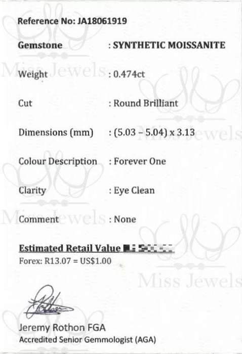 0.474ct Forever One Moissanite