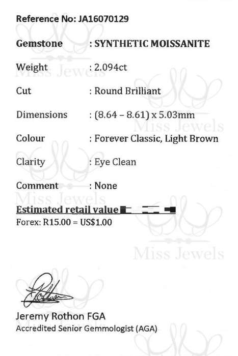 2.094ct Forever Classic Moissanite