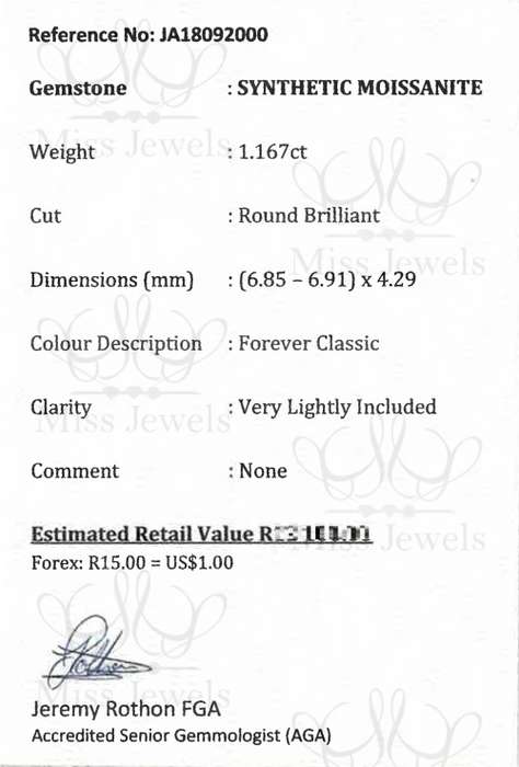 1.167ct Forever Classic Moissanite