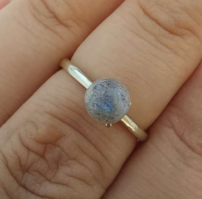 1ct Round Labradorite (two)