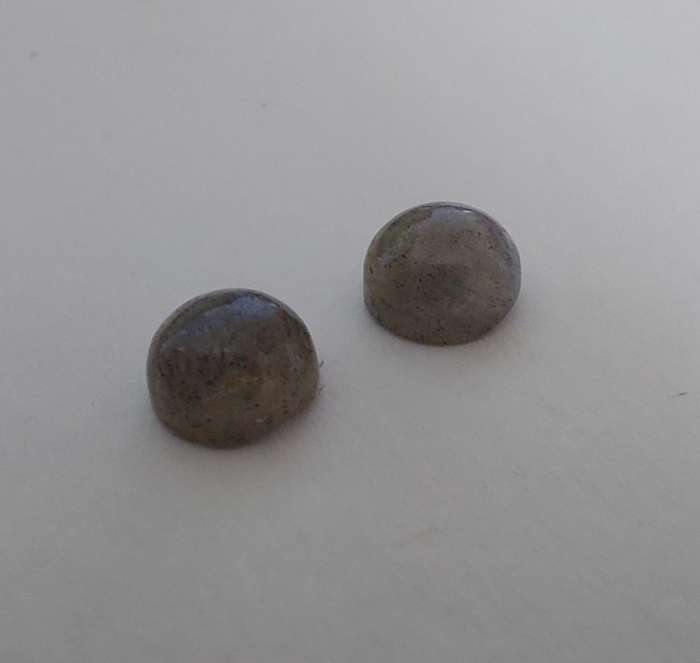 1ct Round Labradorite (two)